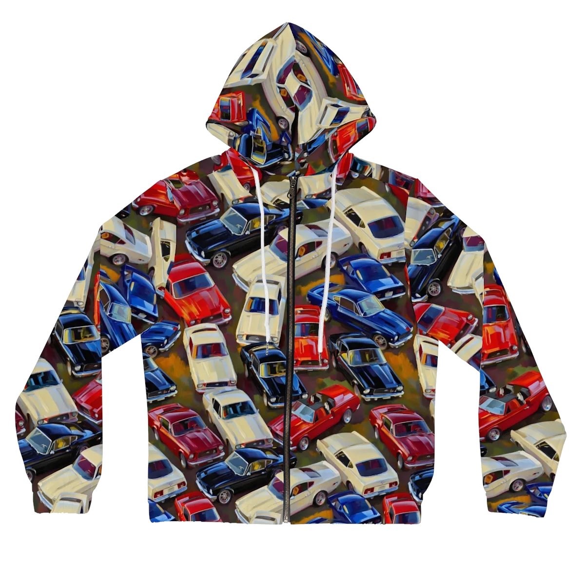 Vintage Velocity on Women's Full-Zip Hoodie — Front