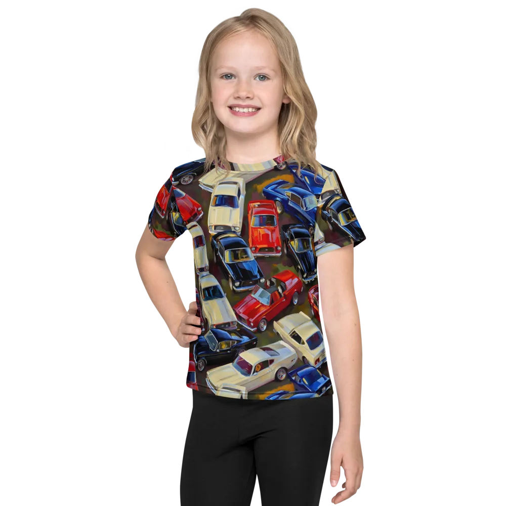 Vintage Velocity on Kids Crew Neck T-Shirt — Front