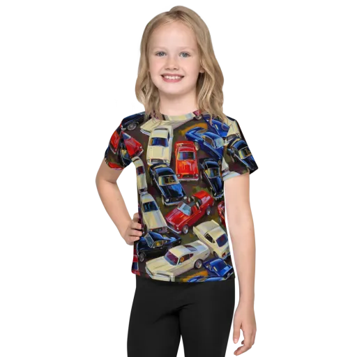 Vintage Velocity on a Kids Crew Neck T-Shirt
