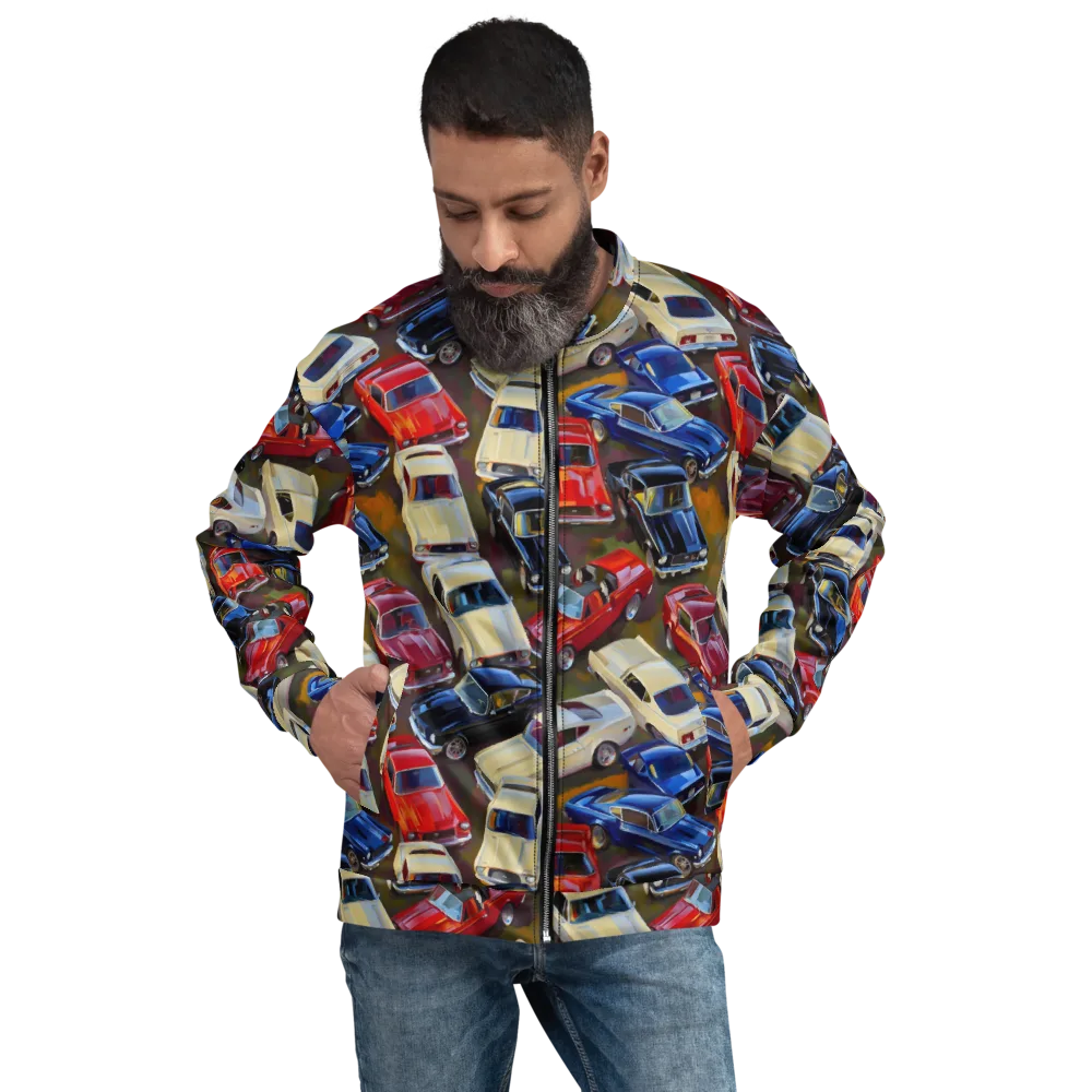 Vintage Velocity on Bomber Jacket — Front