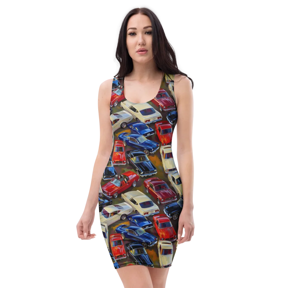 Vintage Velocity on Bodycon Dress — Front