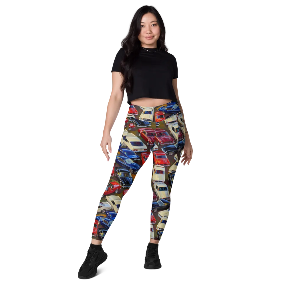 Vintage Velocity on Leggings with Pockets — Front