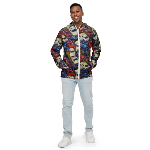 Vintage Velocity on a Men's Windbreaker