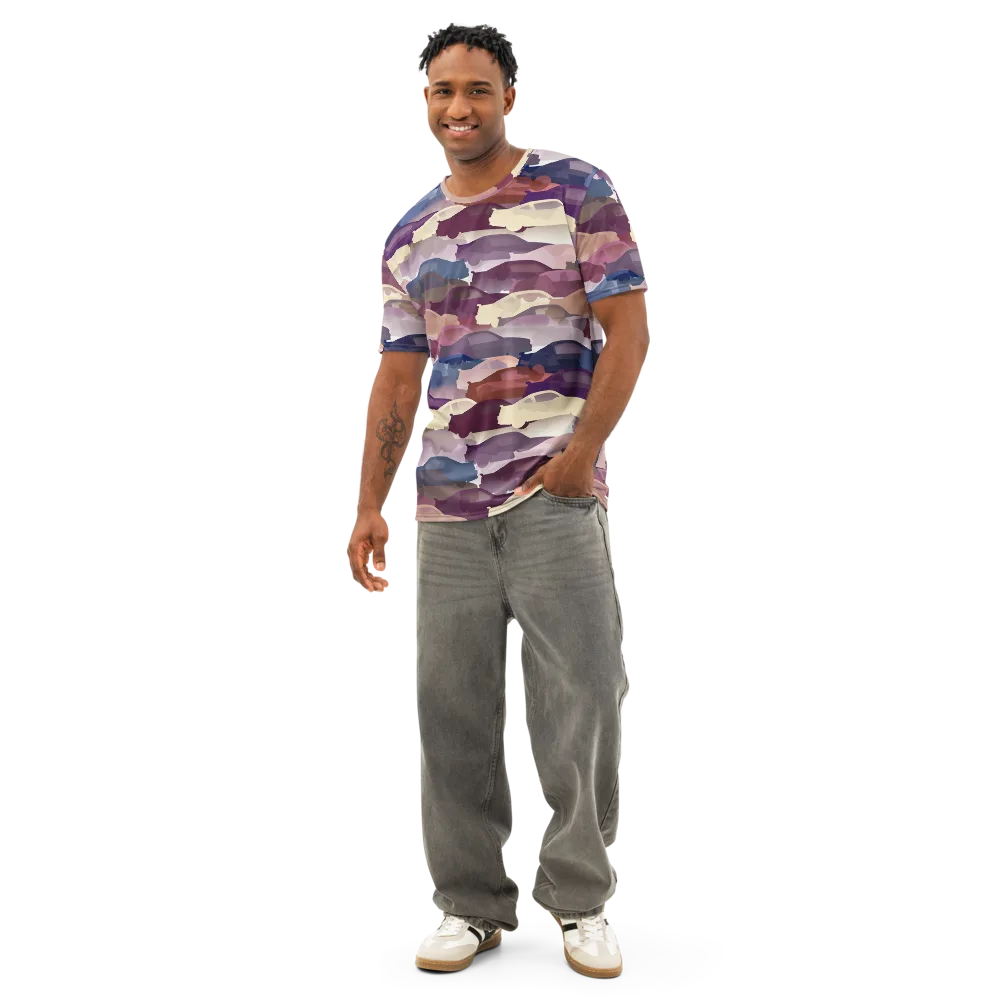 Chromatic Traffic on Men's Cotton Crew Neck T-Shirt — Front
