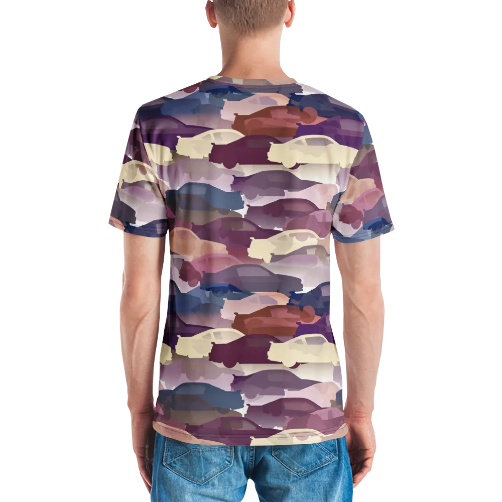 Chromatic Traffic on Men's Crew Neck T-Shirt — Back