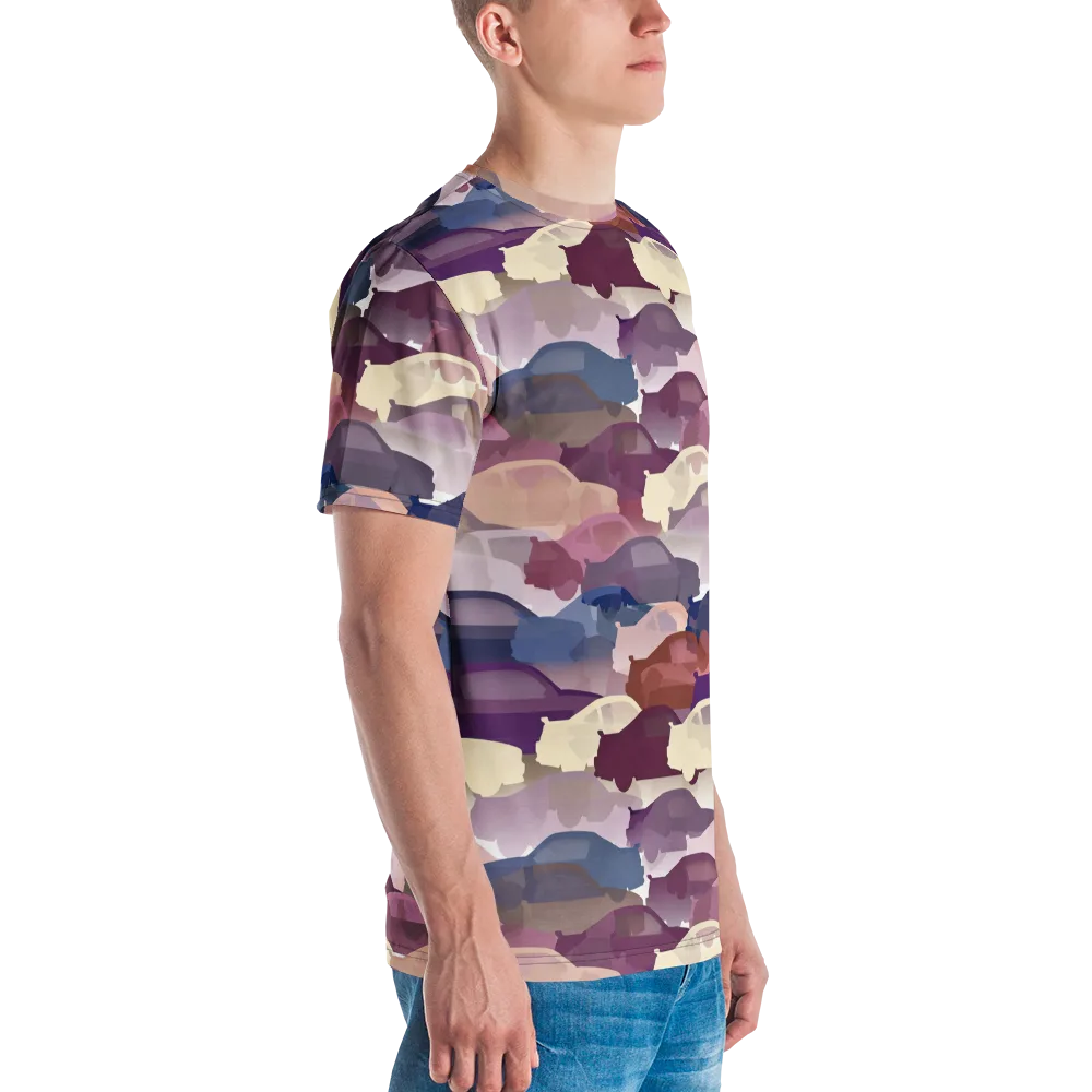Chromatic Traffic on Men's Crew Neck T-Shirt — Right