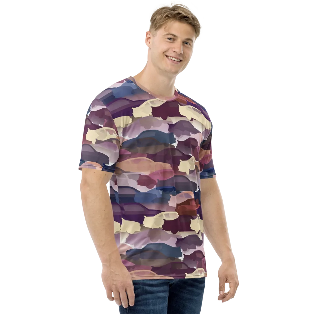 Chromatic Traffic on Men's Crew Neck T-Shirt — Right