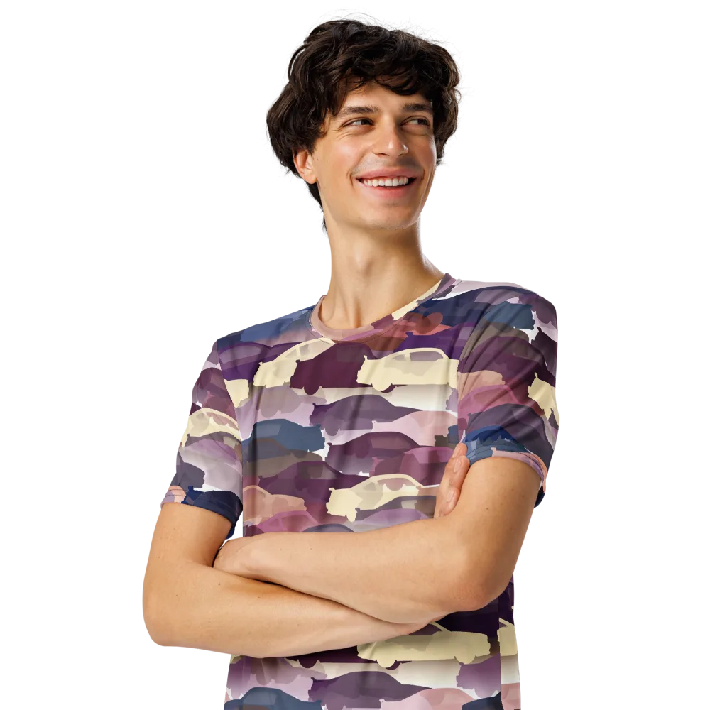 Chromatic Traffic on Men's Crew Neck T-Shirt — Left Front