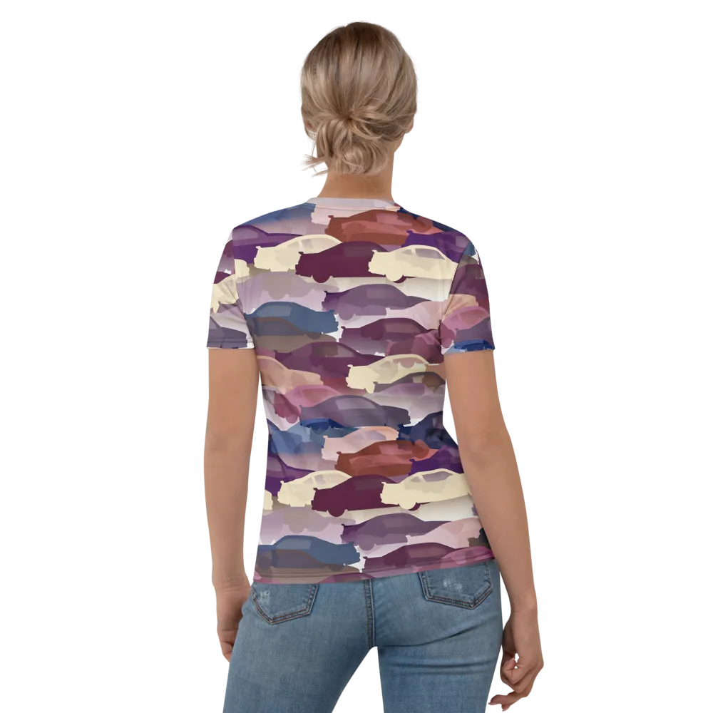 Chromatic Traffic on Women's Crew Neck T-Shirt — Back