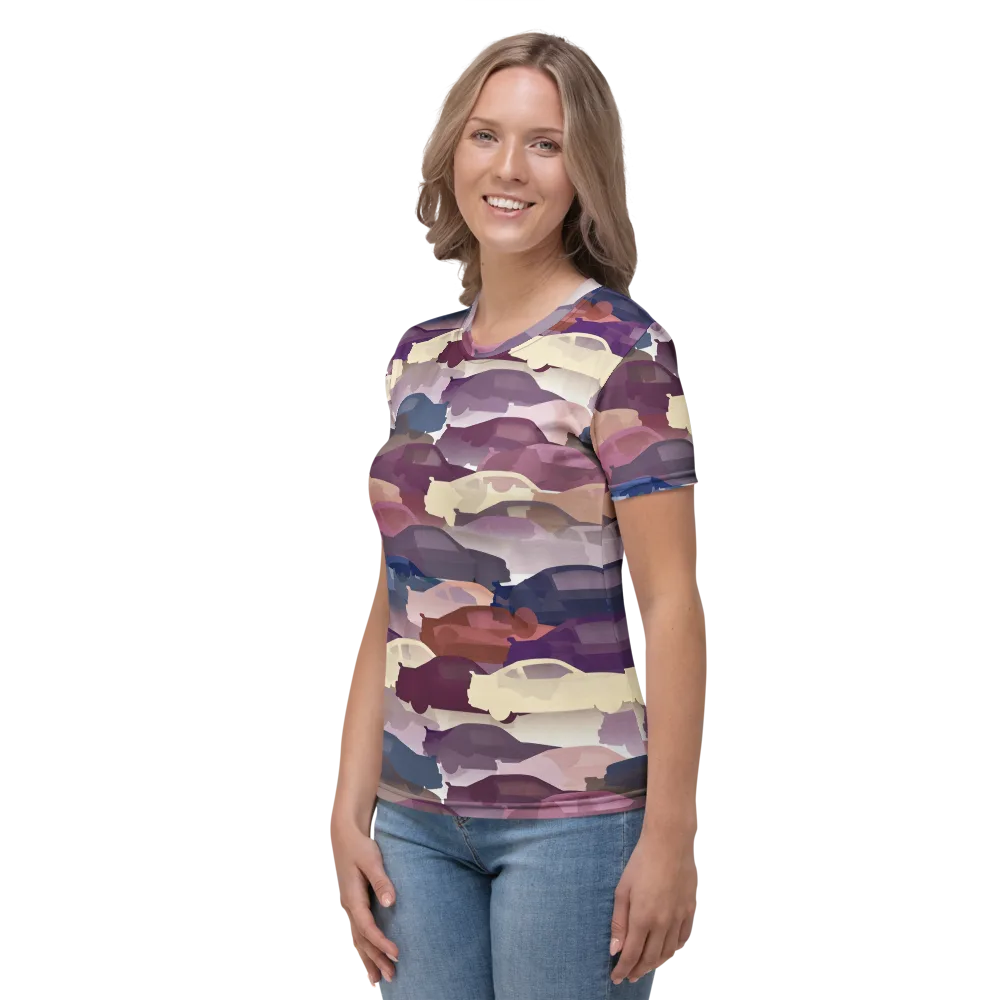 Chromatic Traffic on Women's Crew Neck T-Shirt — Left