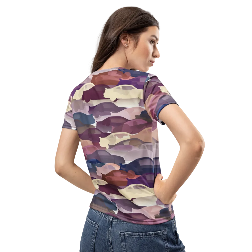 Chromatic Traffic on Women's Crew Neck T-Shirt — Back