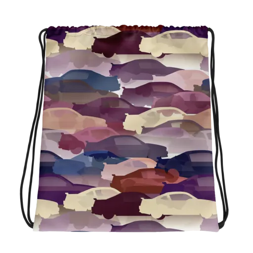 Chromatic Traffic on a Drawstring Bag