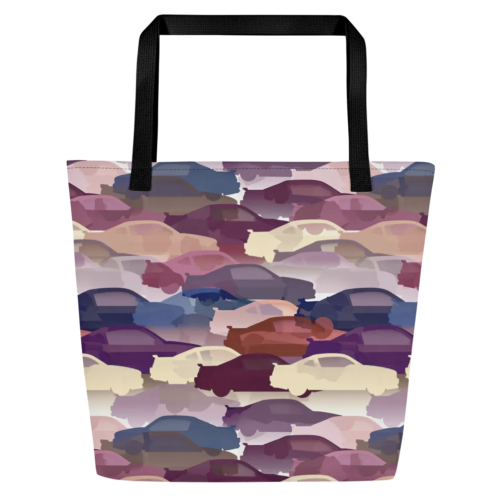 Chromatic Traffic on Large Tote Bag W/ Pocket — Front