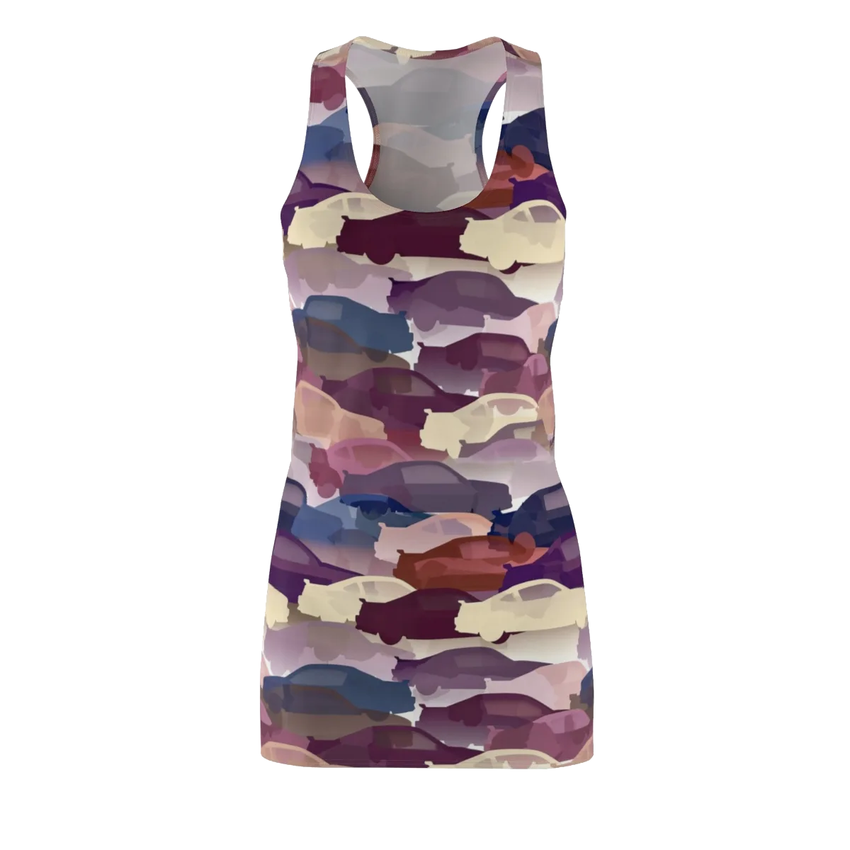 Chromatic Traffic on Racerback Dress — Front
