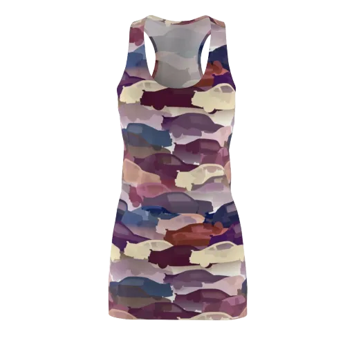 Chromatic Traffic on a Racerback Dress