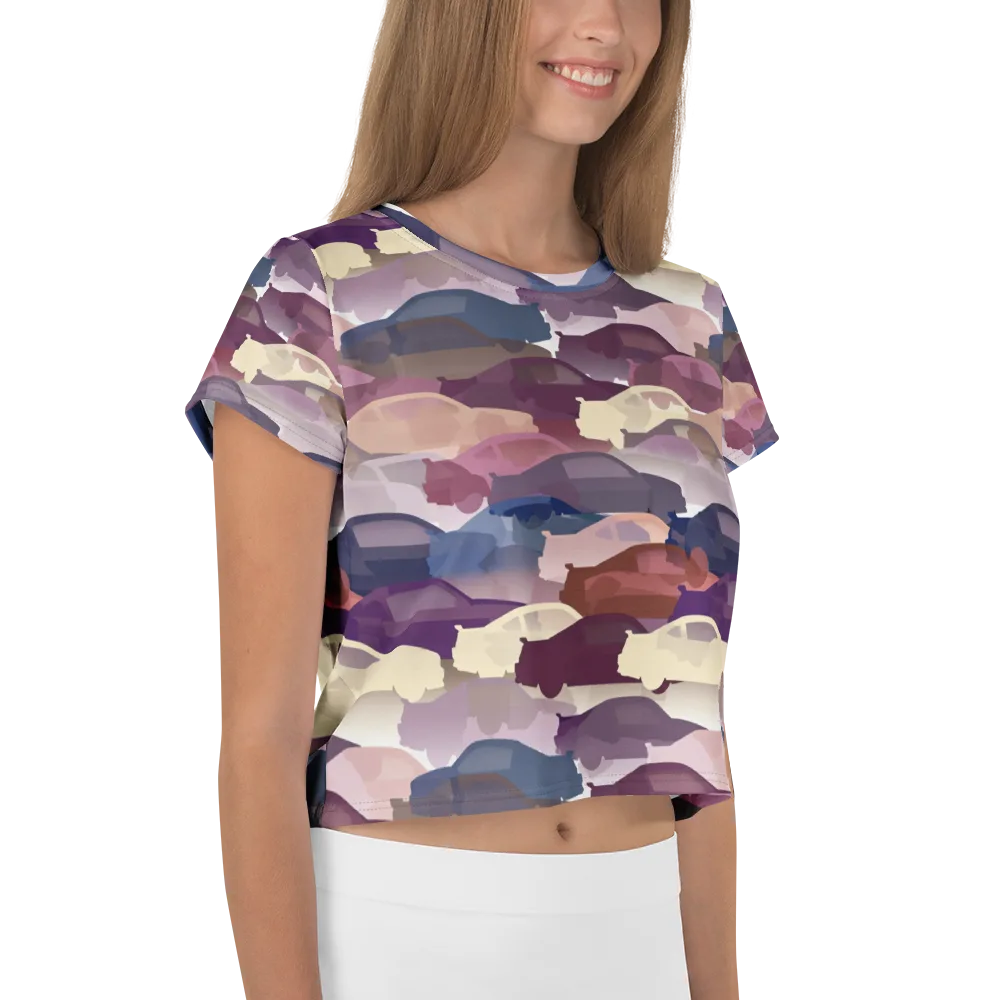 Chromatic Traffic on Crop Tee — Right