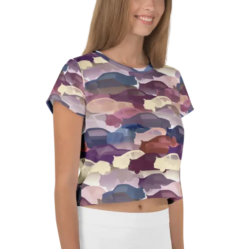 Chromatic Traffic on a Crop Tee