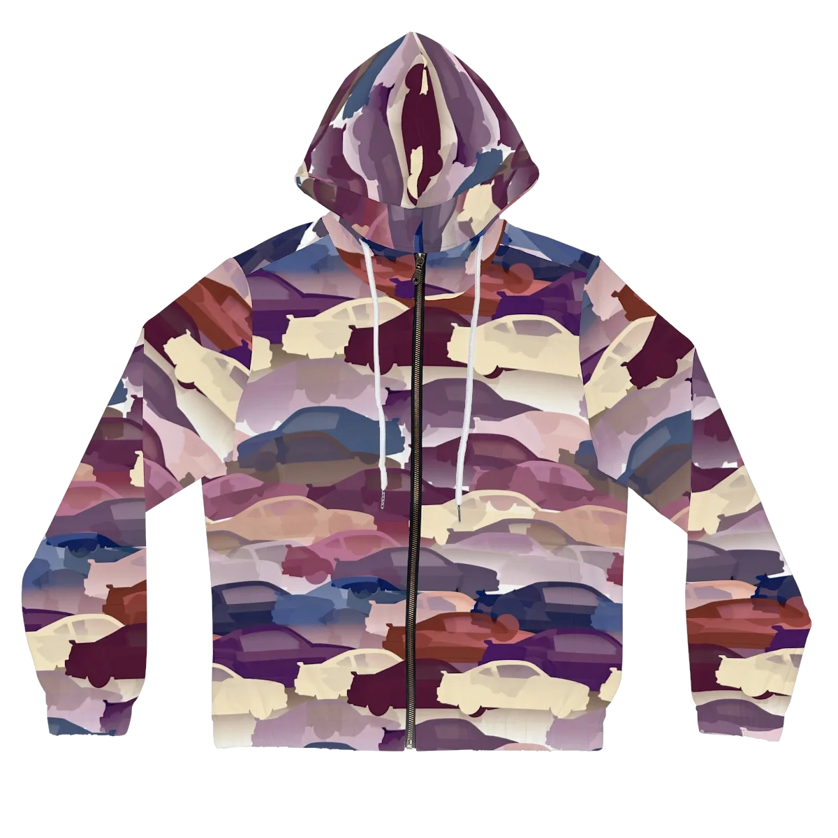 Chromatic Traffic on Women's Full-Zip Hoodie — Front