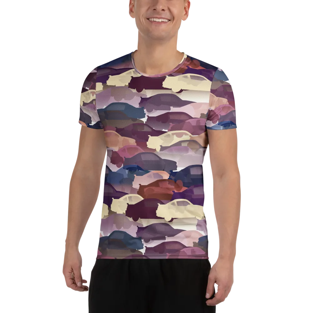 Chromatic Traffic on Men's Athletic T-Shirt — Front