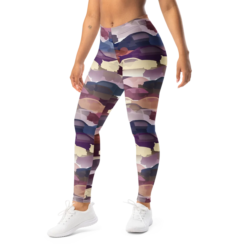 Chromatic Traffic on Leggings — Left Front