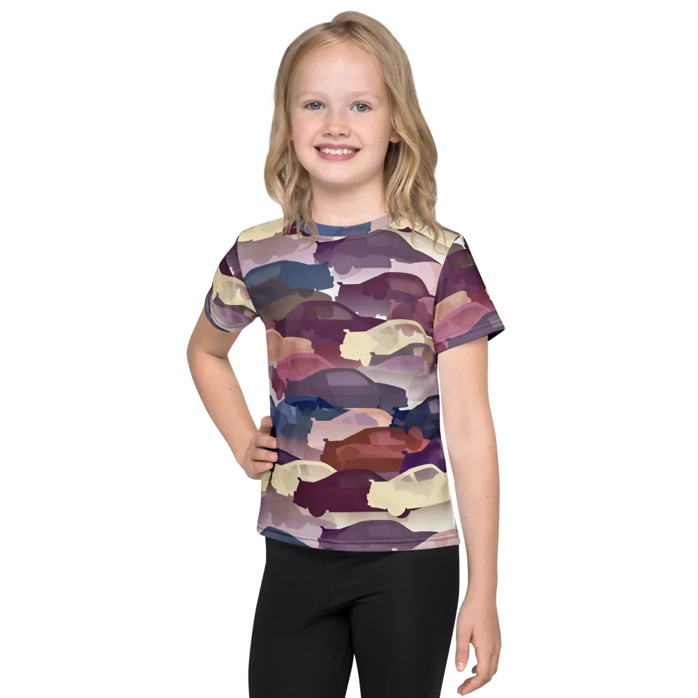 Chromatic Traffic on Kids Crew Neck T-Shirt — Front