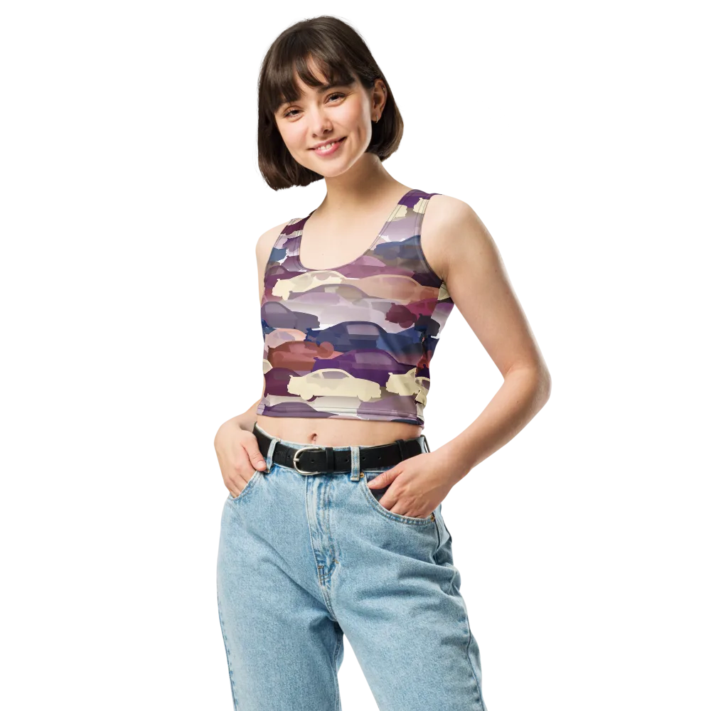 Chromatic Traffic on Crop Top — Front