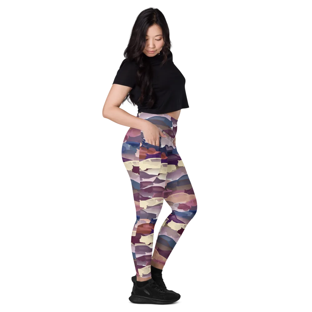 Chromatic Traffic on Leggings with Pockets — Right