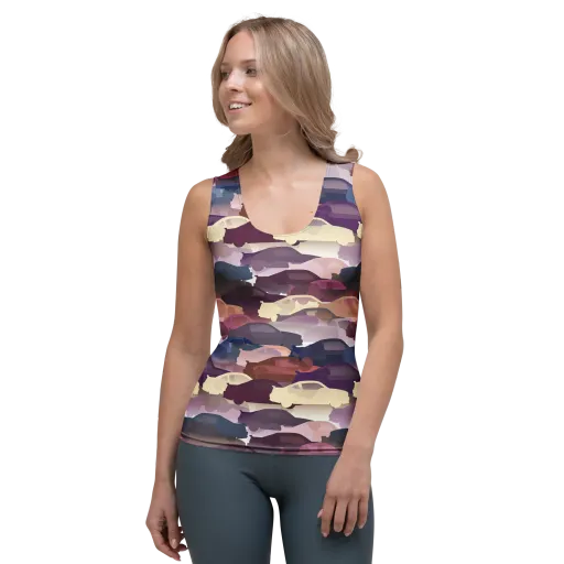 Chromatic Traffic on a Women's Tank Top