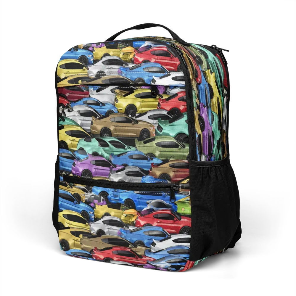Neon Motorpool on Utility Backpack — Left Front