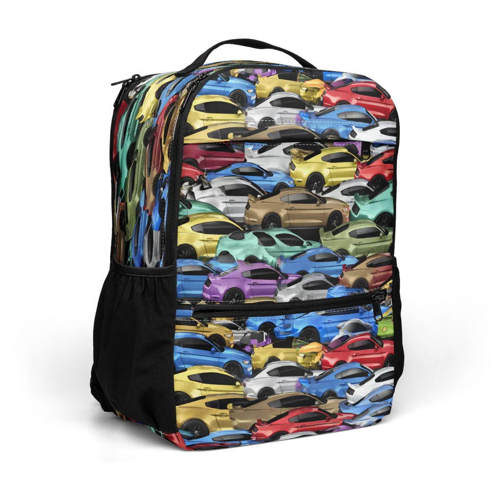 Neon Motorpool on Utility Backpack — Right Front