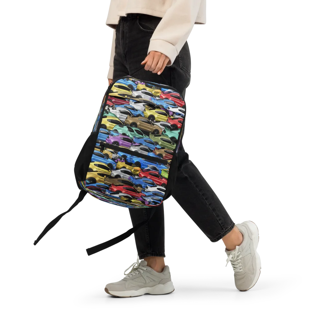 Neon Motorpool on Utility Backpack — Front