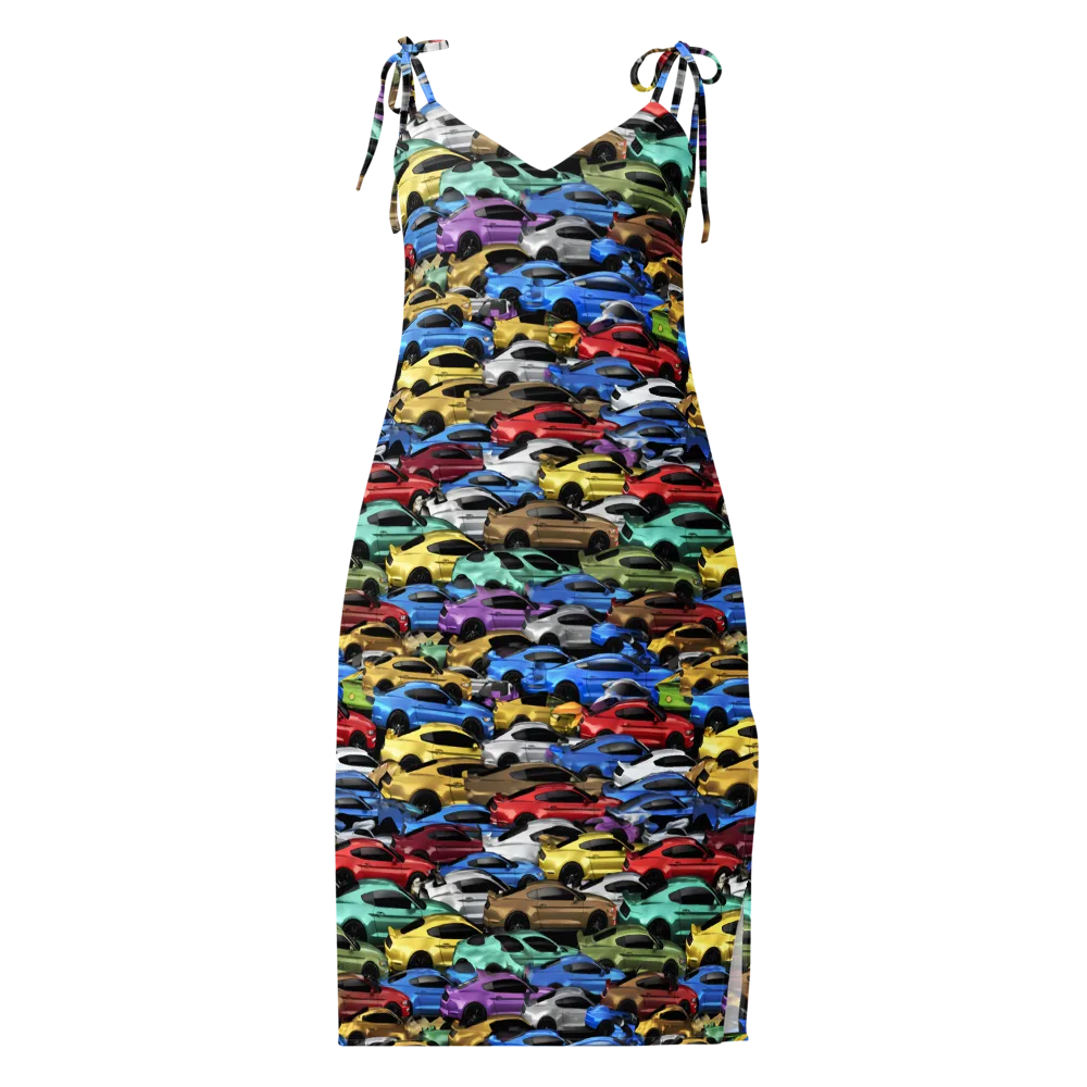 Neon Motorpool on Slip Dress — Front