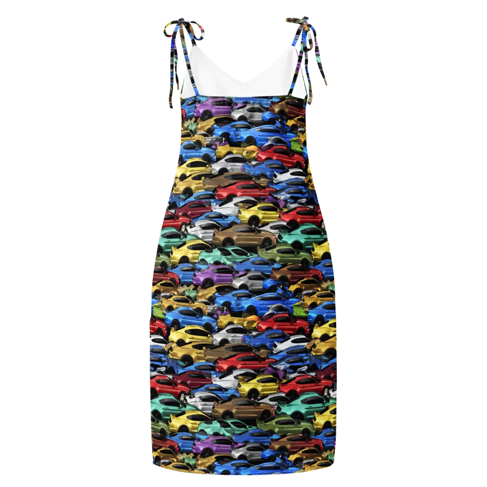 Neon Motorpool on Slip Dress — Back