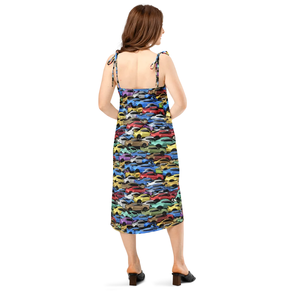 Neon Motorpool on Slip Dress — Back