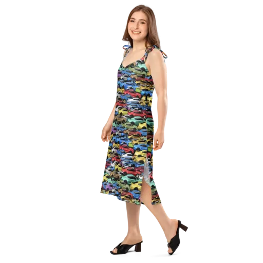 Neon Motorpool on a Slip Dress