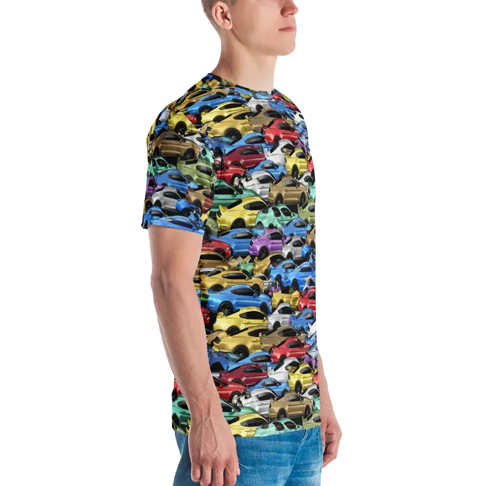 Neon Motorpool on Men's Crew Neck T-Shirt — Right