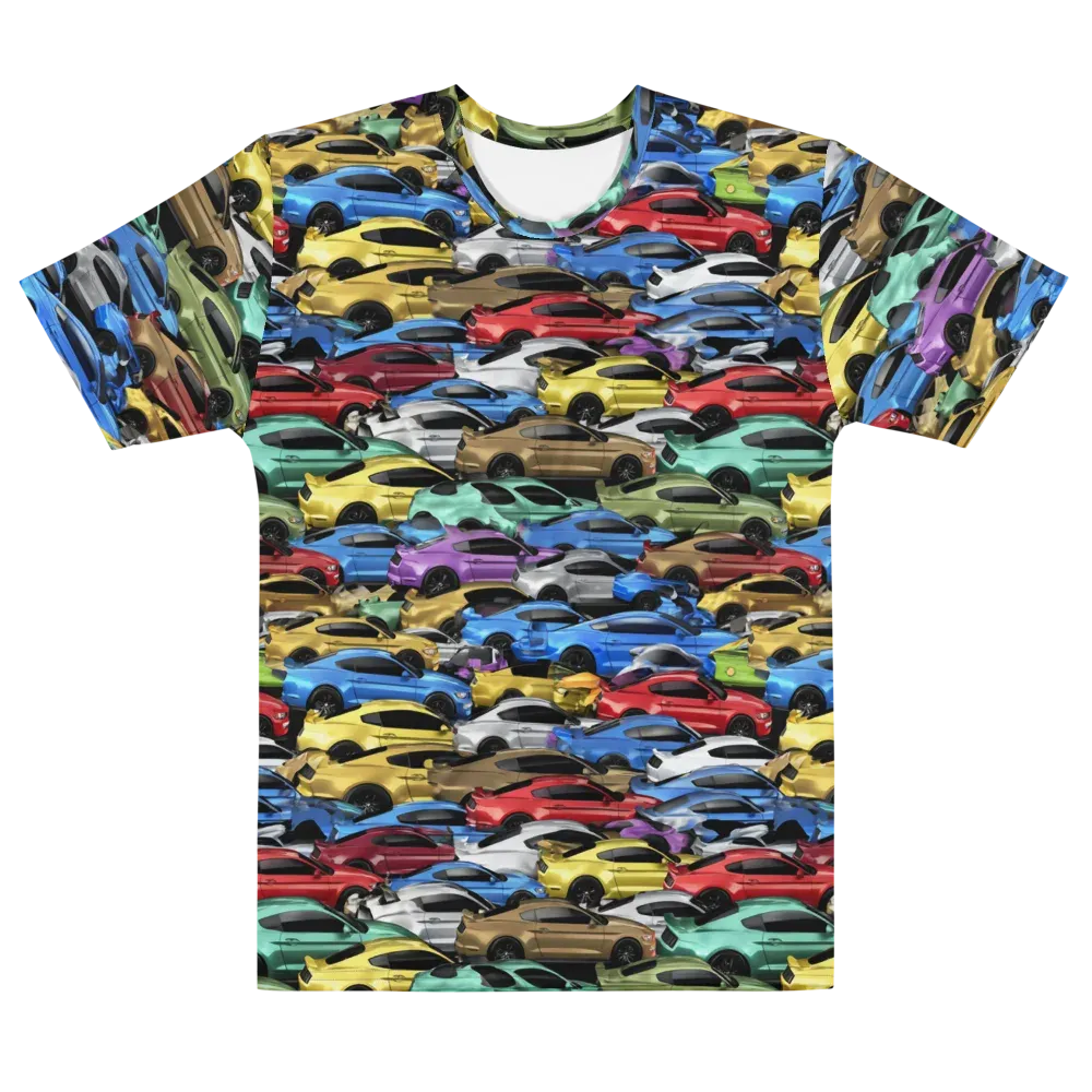 Neon Motorpool on Men's Crew Neck T-Shirt — Front