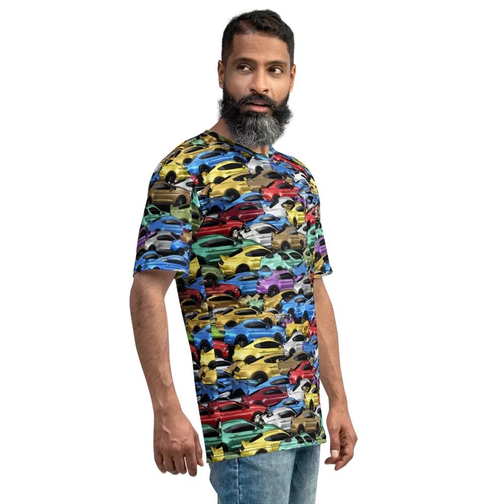 Neon Motorpool on Men's Crew Neck T-Shirt — Right