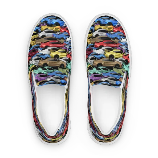 Neon Motorpool on a Women's Slip-On Canvas Shoes