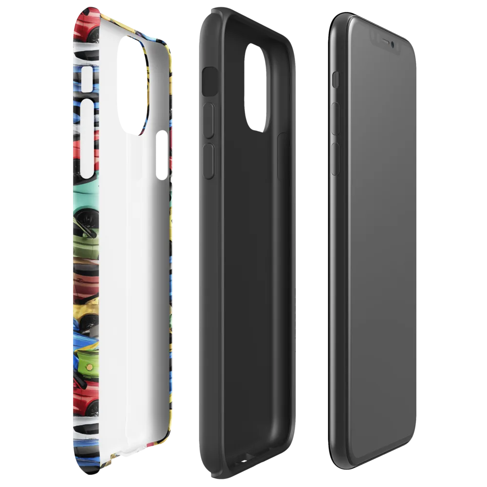 Neon Motorpool on Tough Case for iPhone® — Right