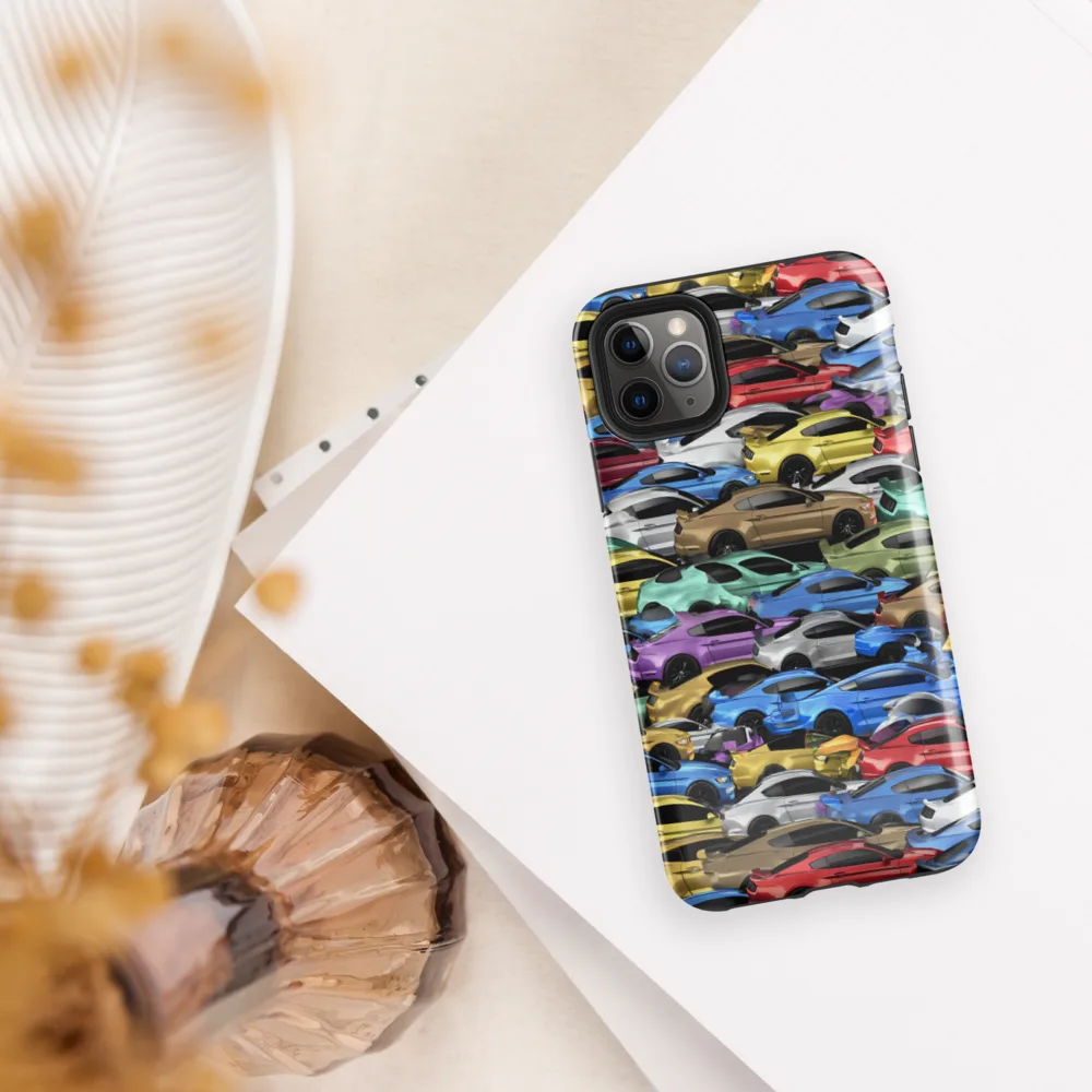 Neon Motorpool on Tough Case for iPhone® — Front