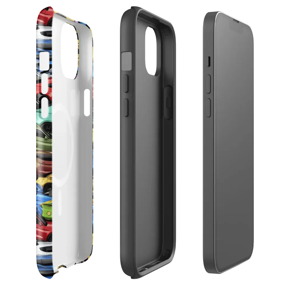 Neon Motorpool on MagSafe Tough Case for iPhone® — Front