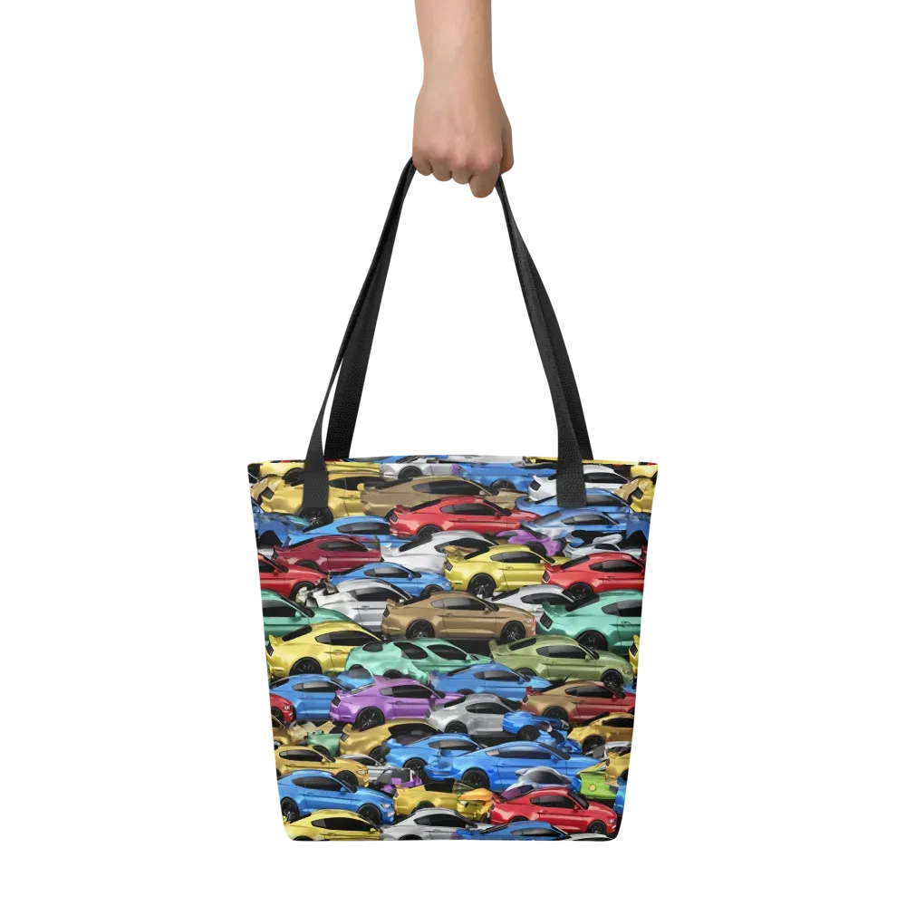 Neon Motorpool on Tote Bag — Front