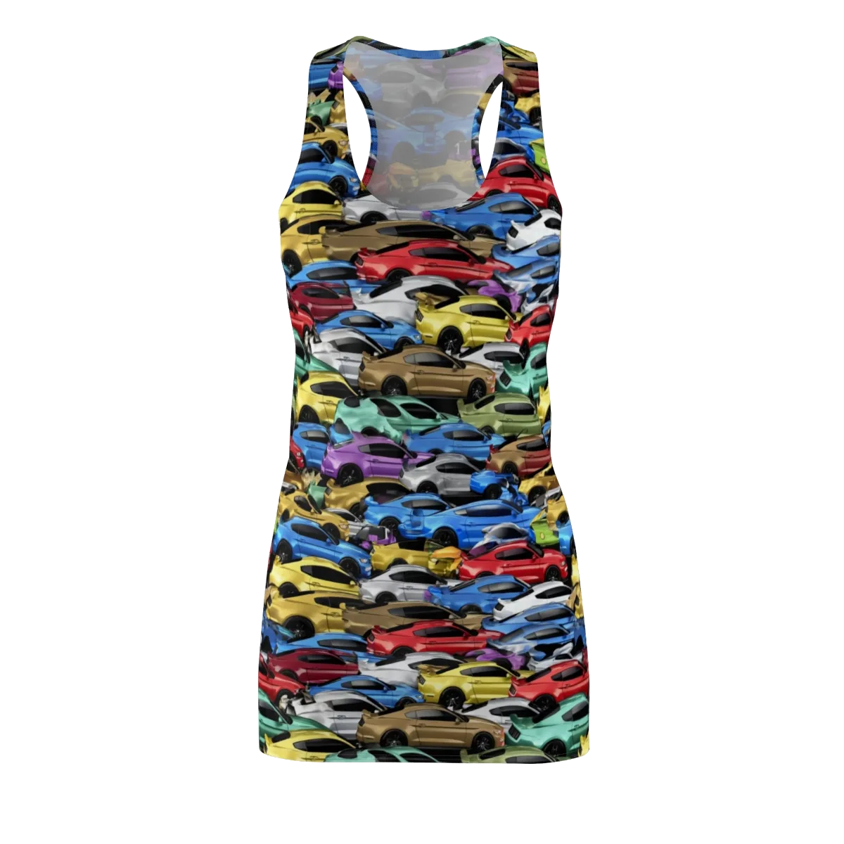 Neon Motorpool on Racerback Dress — Front