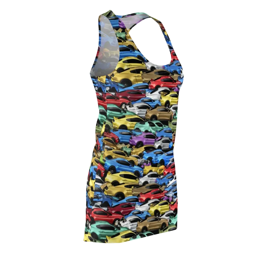 Neon Motorpool on Racerback Dress — Front Side