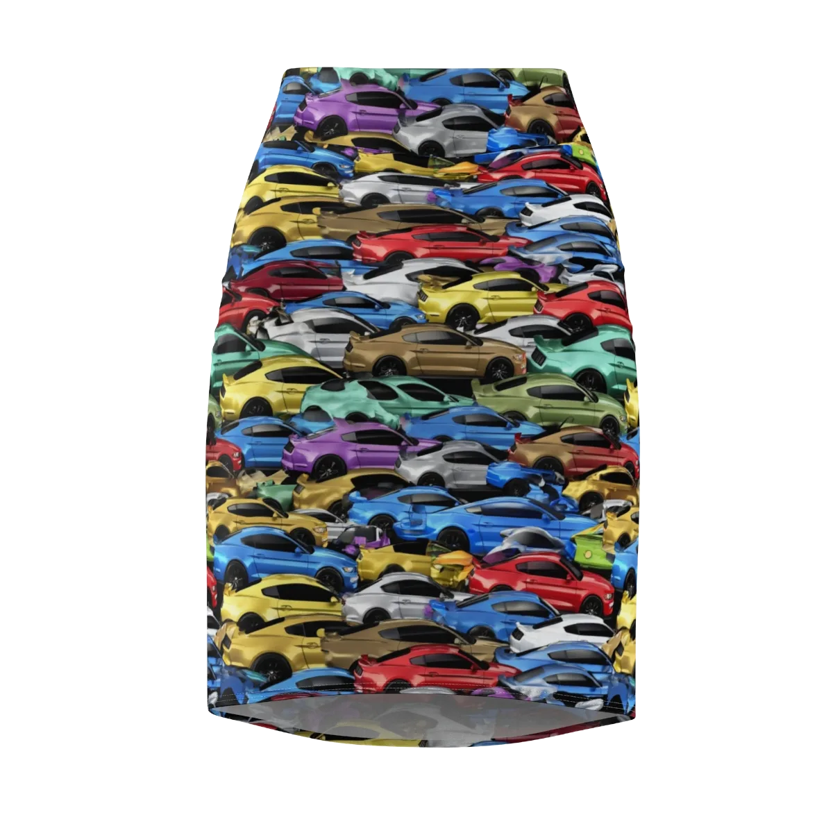 Neon Motorpool on Pencil Skirt — Front
