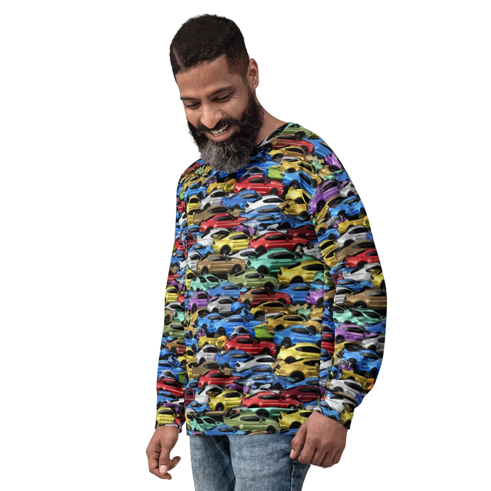 Neon Motorpool on Sweatshirt — Left Front