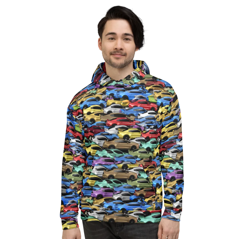 Neon Motorpool on Hoodie — Front