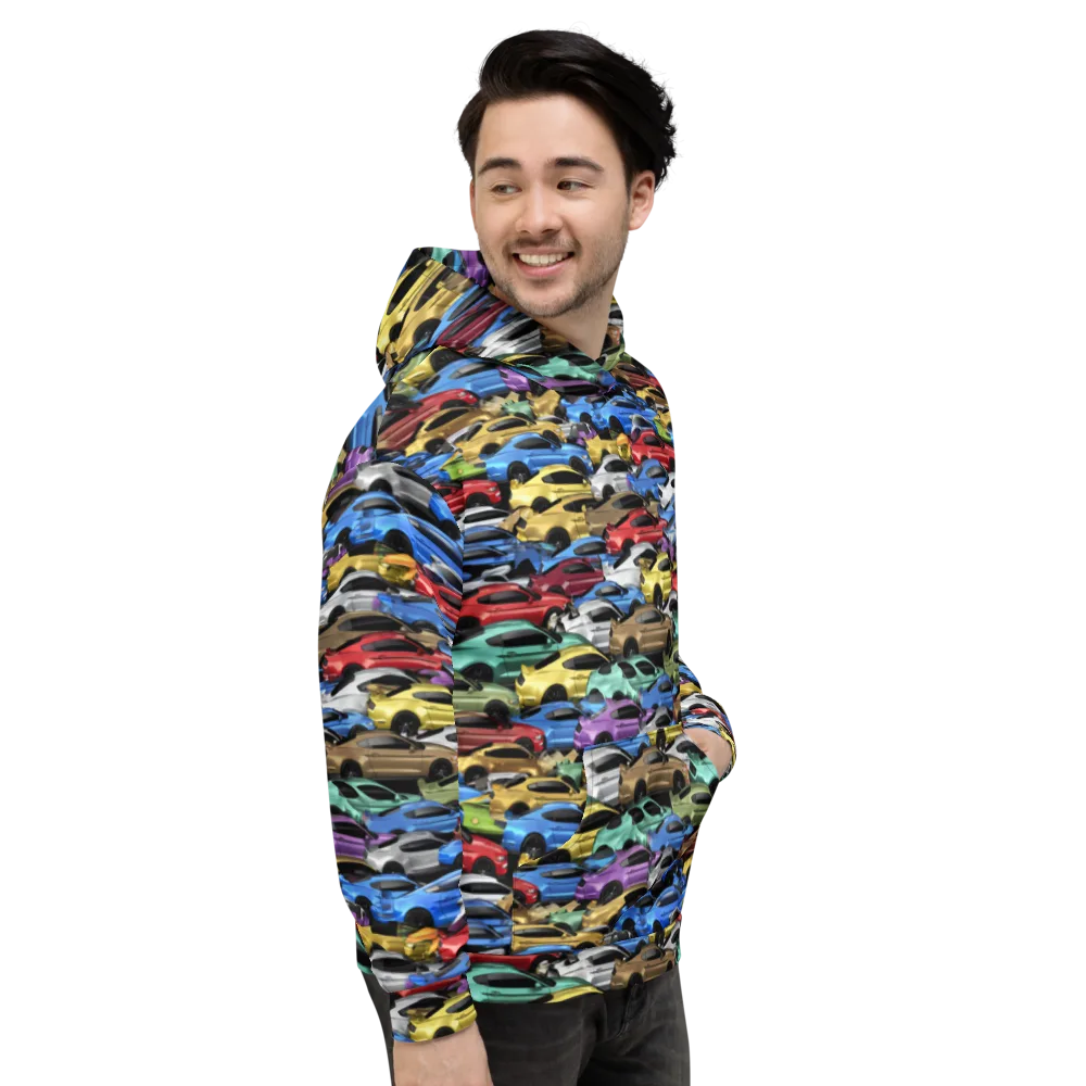 Neon Motorpool on Hoodie — Right