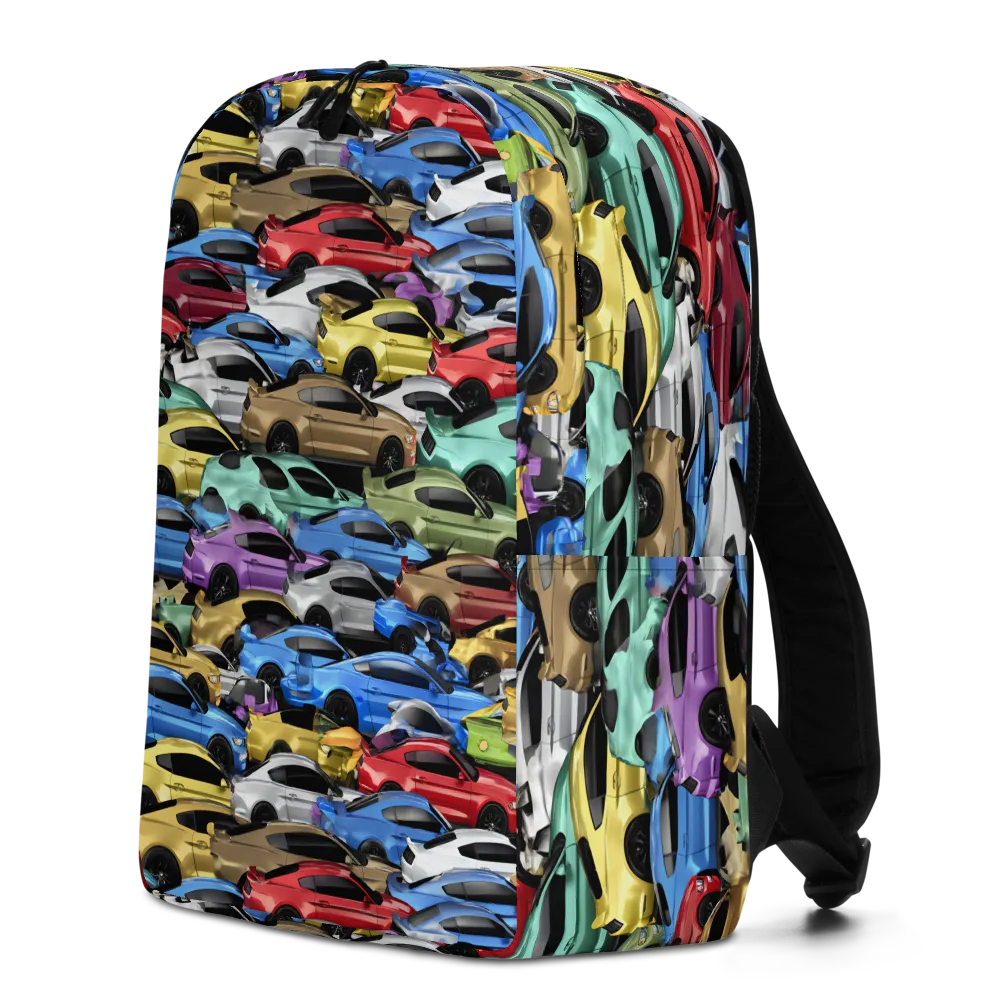 Neon Motorpool on Minimalist Backpack — Left